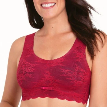 Biustonosz bezszwowy bez fiszbin Anita Essentials Lace 5400_czerwony